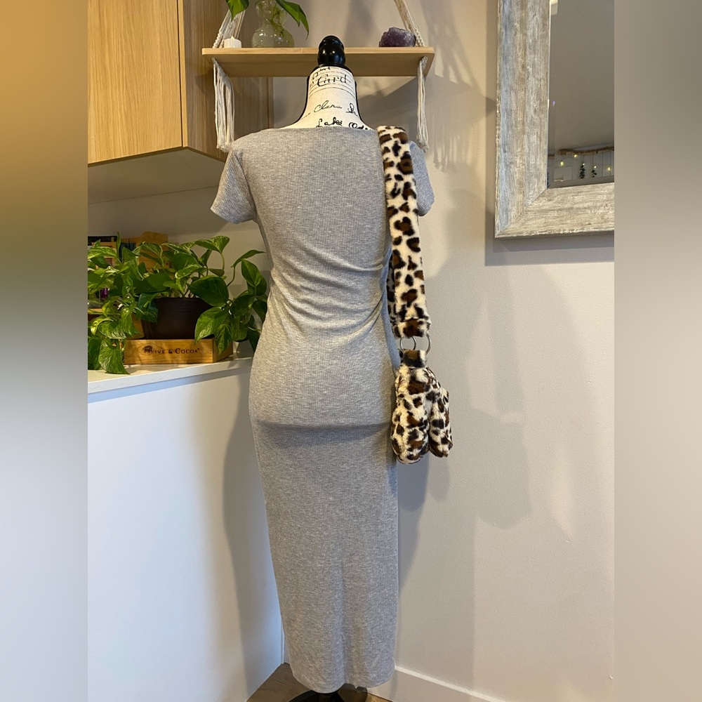 Gray Button-Down Dress - image 2